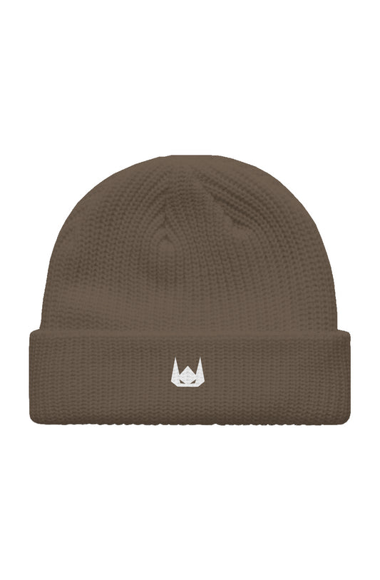 WOLFPACK UNLTD PREMIUM FISHERMAN BEANIE | WALNUT BROWN