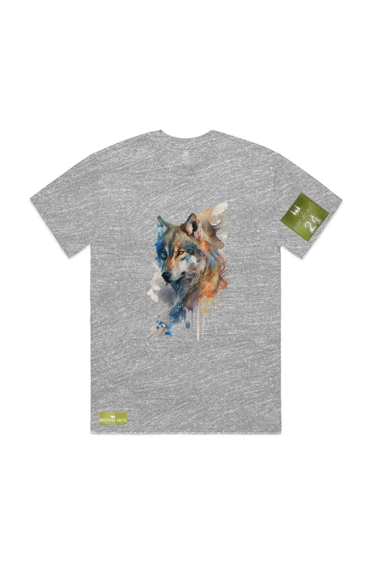 WOLFPACK UNLTD S/S GRAPHIC TEE | BLUE PALE MOON | ATHLETIC GRAY