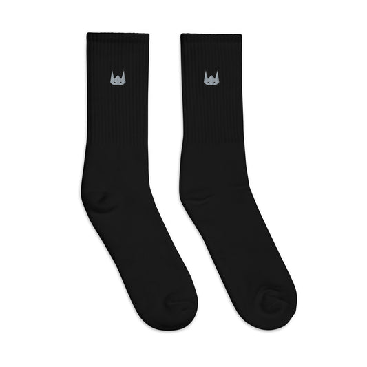 WOLFPACK UNLTD EMBROIDERED SOCKS | GREY LOGO