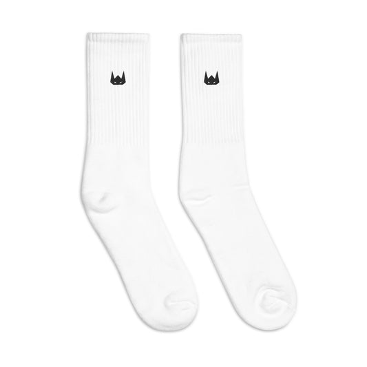 WOLFPACK UNLTD EMBROIDERED SOCKS | BLACK LOGO
