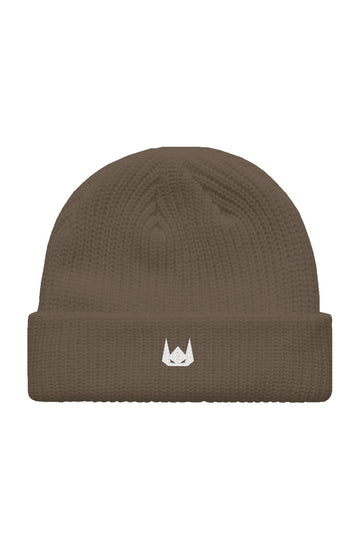 WOLFPACK UNLTD PREMIUM FISHERMAN BEANIE | WALNUT BROWN