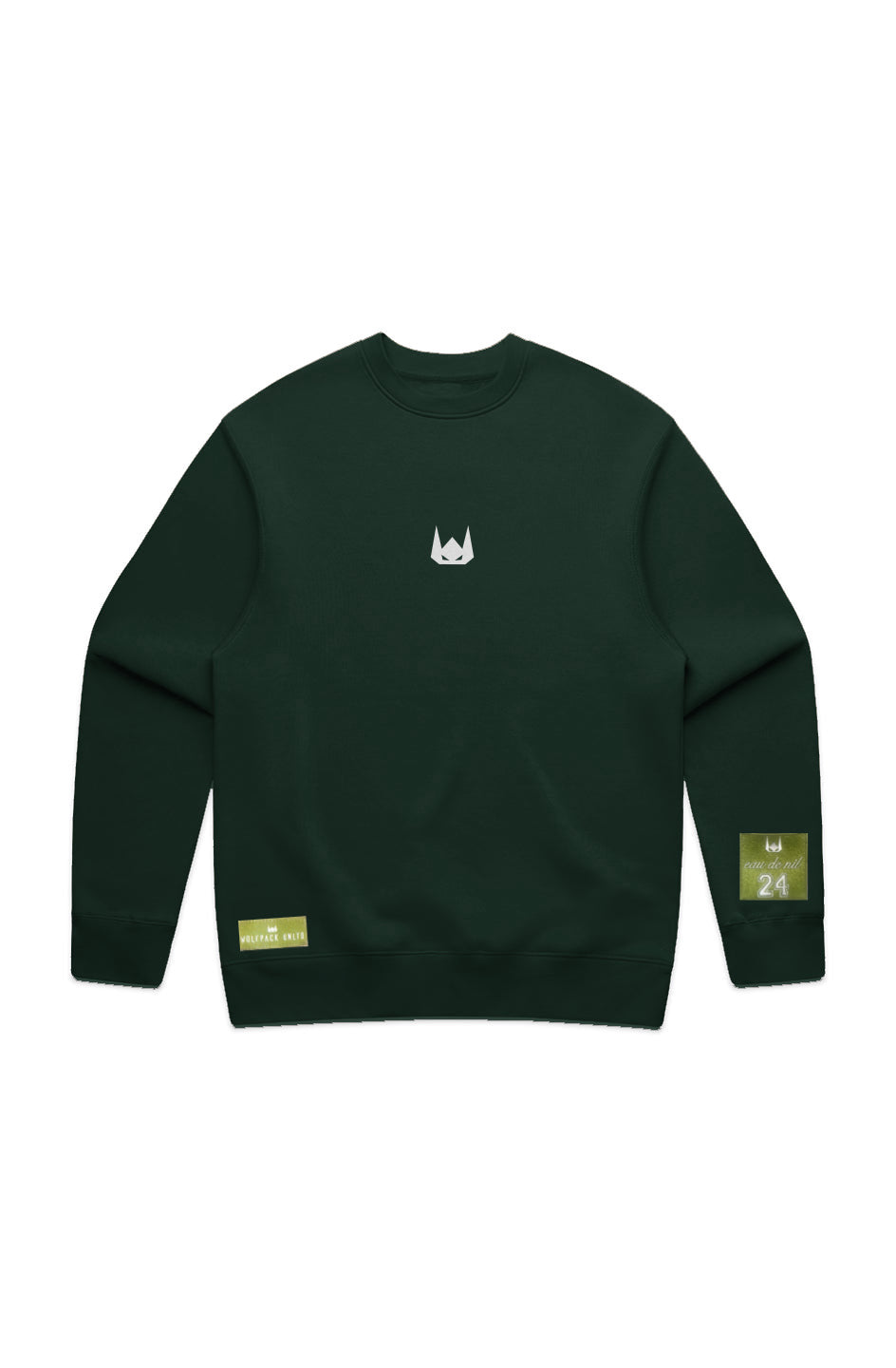 WOLFPACK UNLTD "RELAXXED"  PREMIUM EMBROIDERED CREW SWEATER