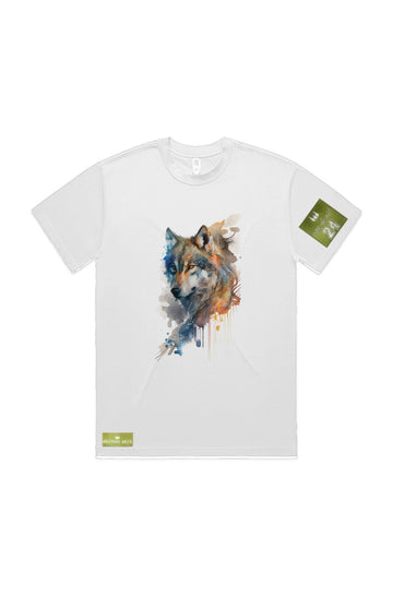 WOLFPACK UNLTD S/S GRAPHIC TEE | BLUE PALE MOON | WHITE