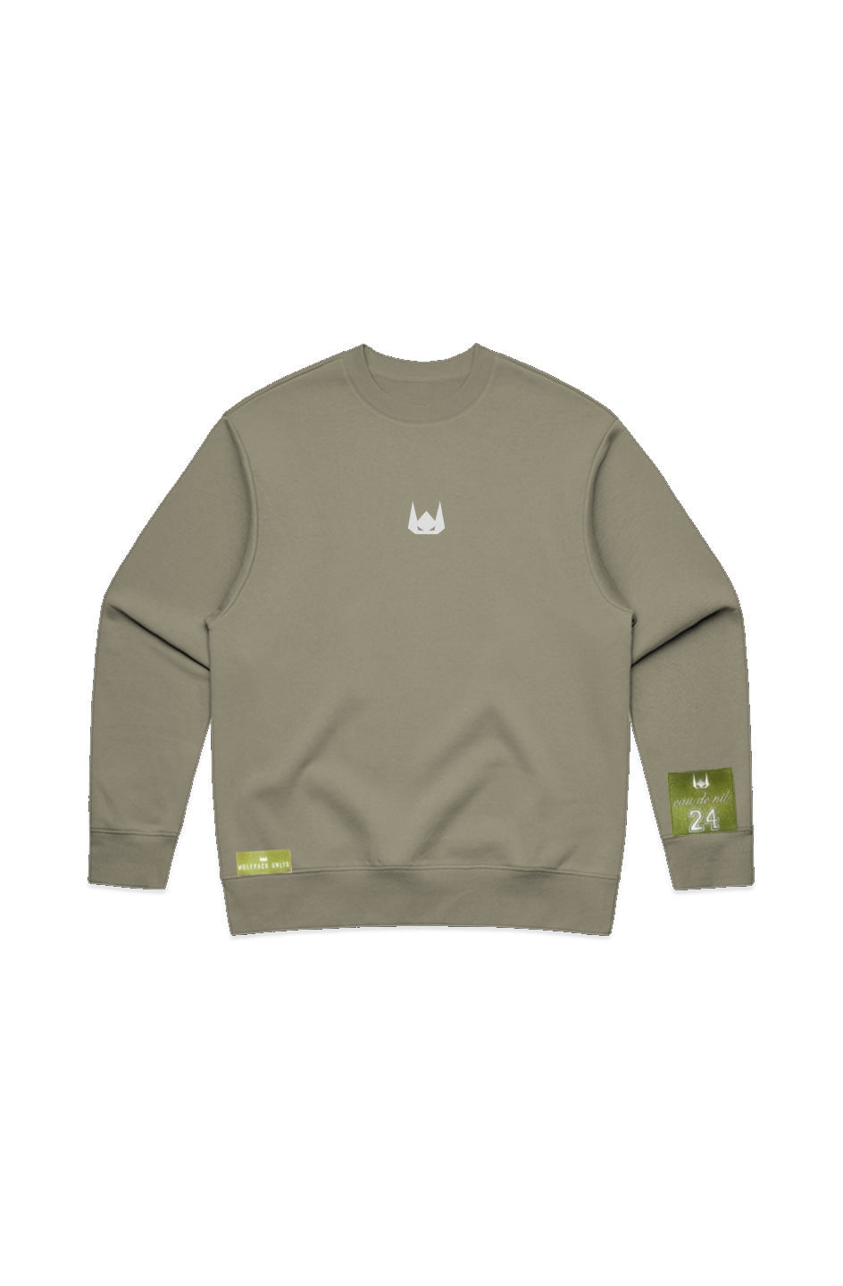 WOLFPACK UNLTD "THE ARMOR" HEAVYWEIGHT EMBROIDERED CREWNECK SWEATER