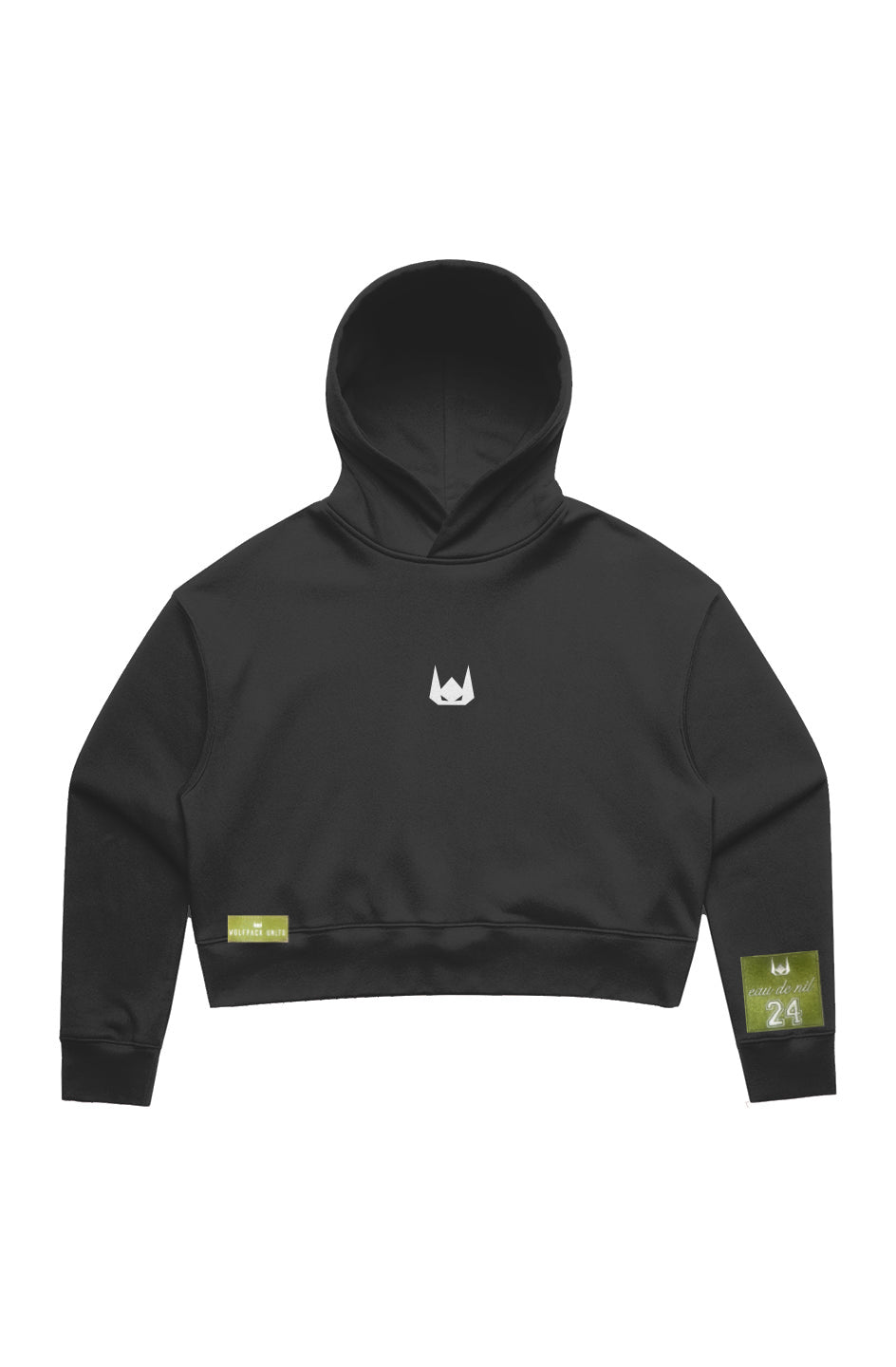 WOLFPACK UNLTD WOMEN RELAXXED CROP TOP HOODIE |