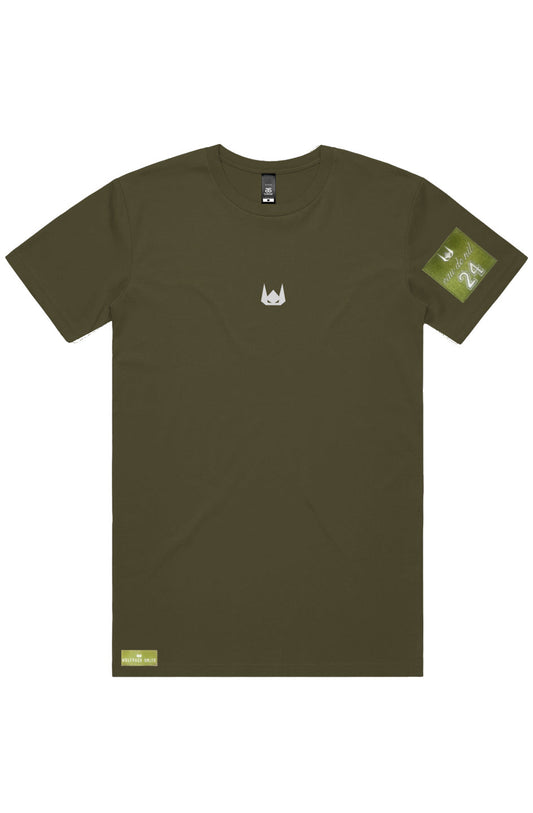 WOLFPACK UNLTD "STATEMENT" LIGHTWEIGHT TEE S/S EMBROIDERED LOGO | ARMY GREEN