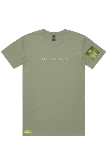 WOLFPACK UNLTD "STATEMENT" LIGHTWEIGHT TEE S/S TEXT LOGO | PITASCHIO