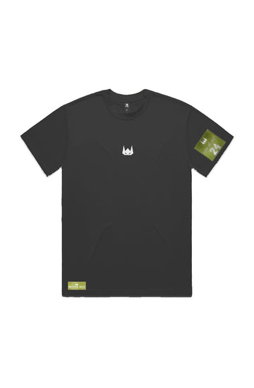 WOLFPACK UNLTD "BOLD STATEMENT" HEAVYWEIGHT OVERSIZED S/S EMBROIDERED TEE | BLACK
