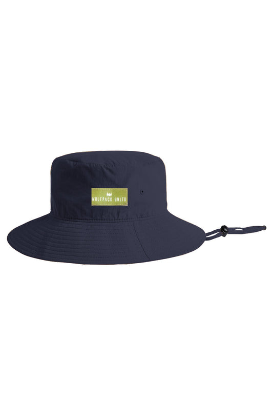 WOLFPACK UNLTD MEN NYLON BUCKET HAT | NAVY BLUE