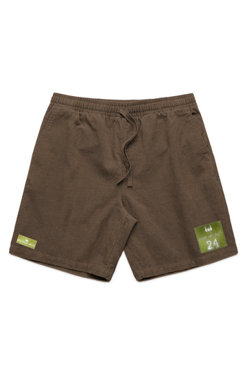 WOLFPACK UNLTD PREMIUM CORD SHORTS | WALNUT BROWN