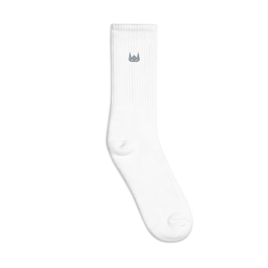 WOLFPACK UNLTD EMBROIDERED SOCKS | GREY LOGO