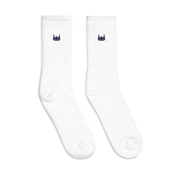 WOLFPACK UNLTD EMBROIDERED SOCKS | NAVY LOGO